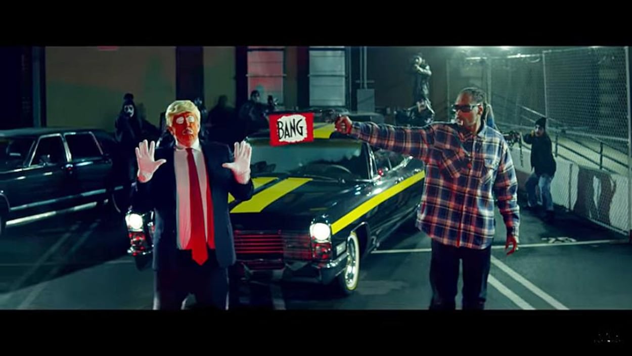 Une scène du vidéoclip « Lavender » de Snoop Dogg