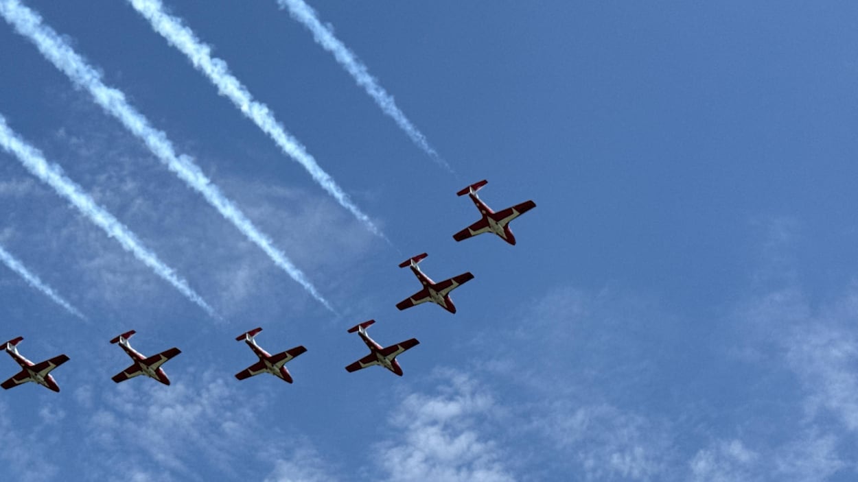 Les Snowbirds offrent un dernier spectacle en Saskatchewan