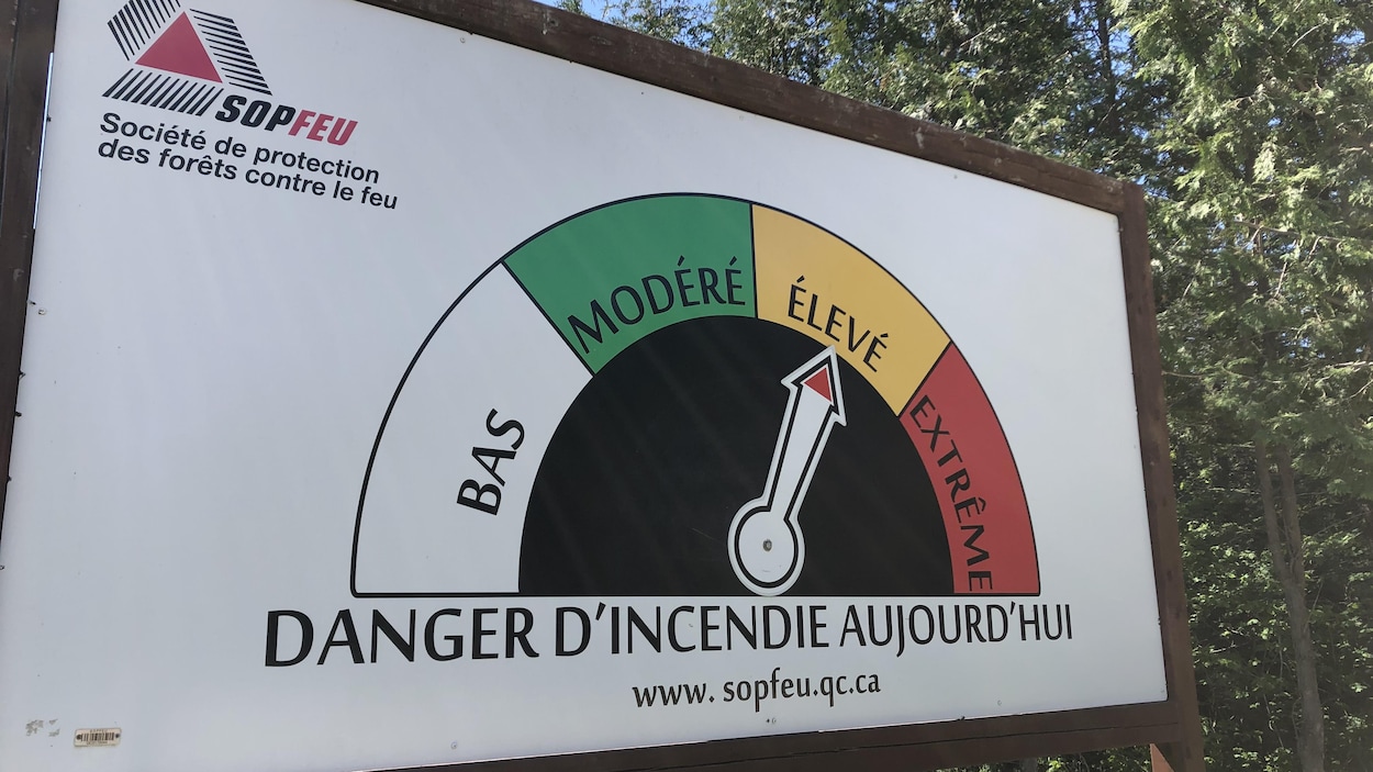Feu de forêt : la prudence de mise en Gaspésie