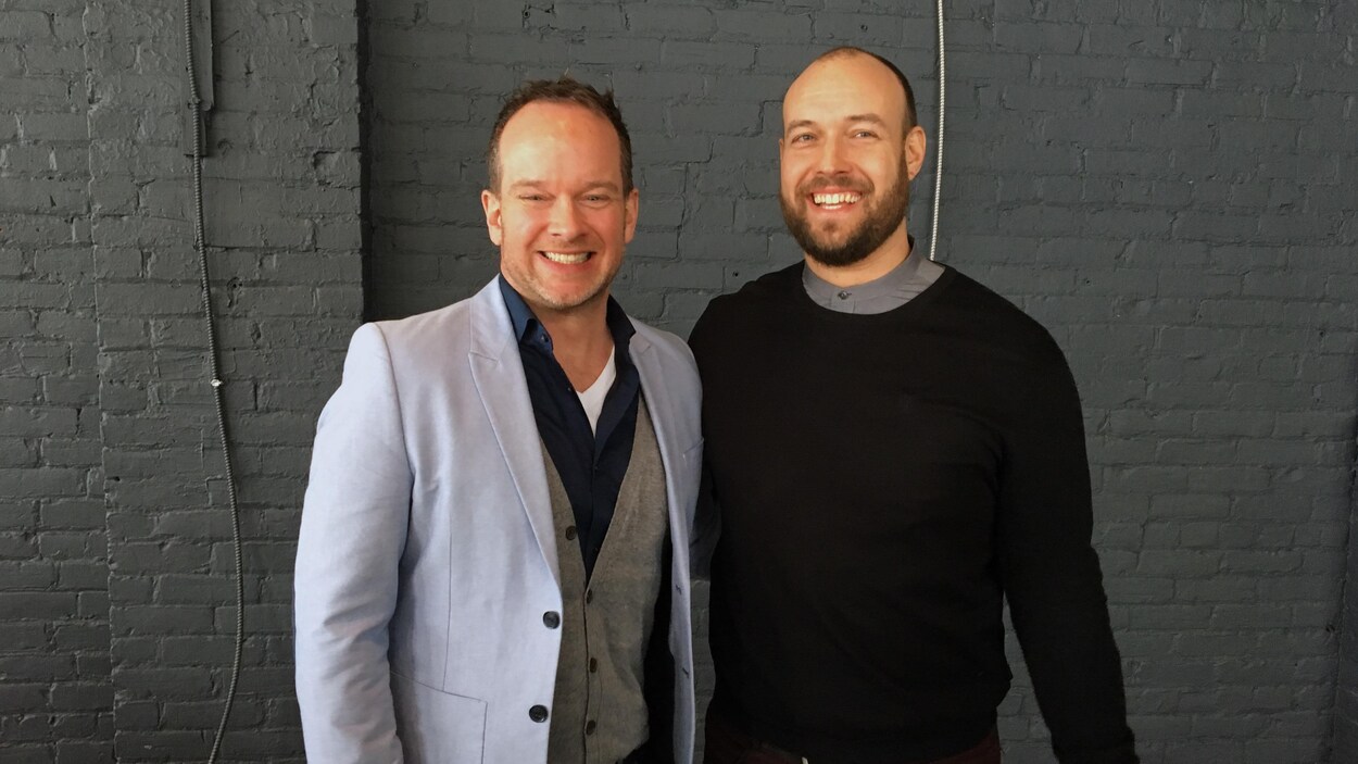 Olivier Dufour et Byron Mikaloff, les concepteurs du spectacle Ensemble. Olivier Dufour et Byron Mikaloff, les concepteurs du spectacle Ensemble.