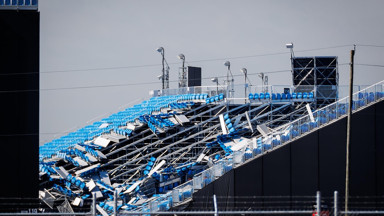 Stade Rogers à Toronto : des gradins détruits par la tempête