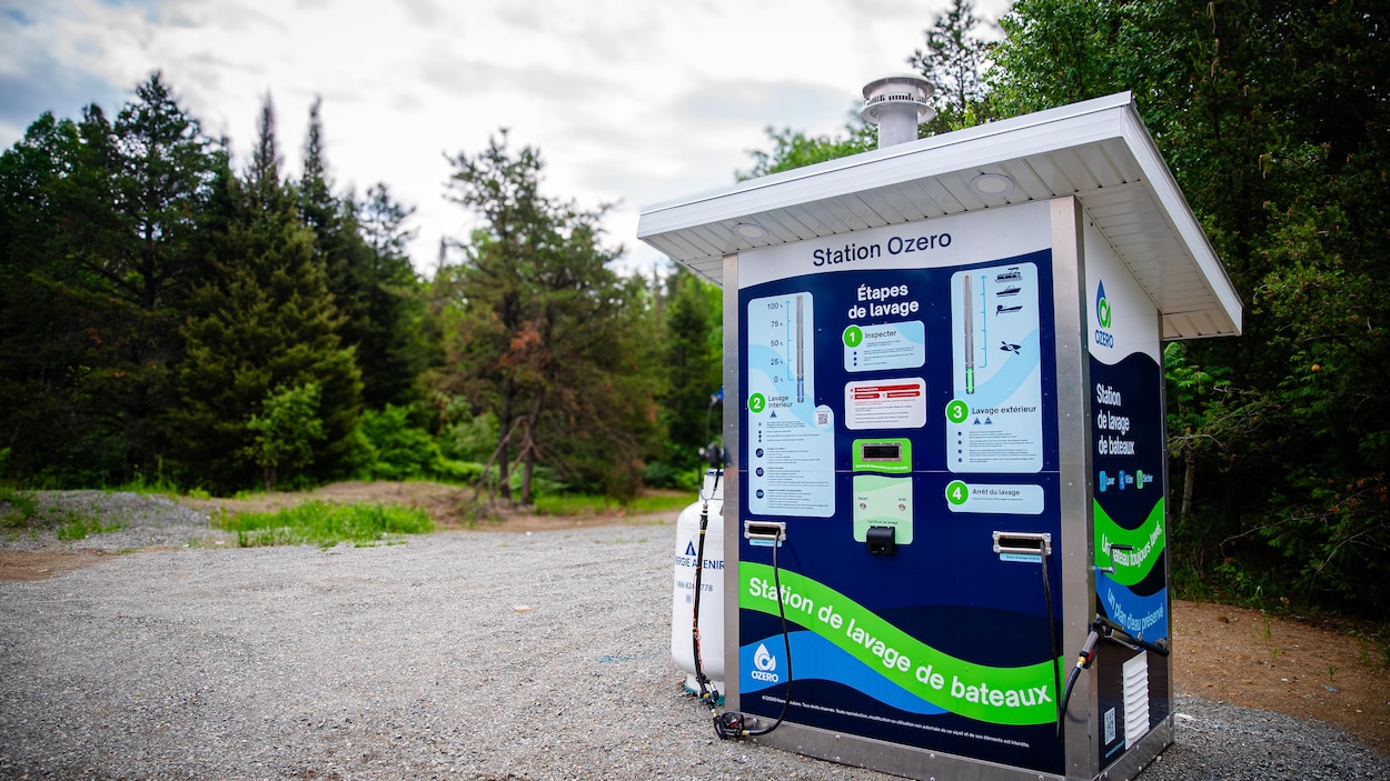 Une station de lavage d’embarcation en service près du lac Joannès