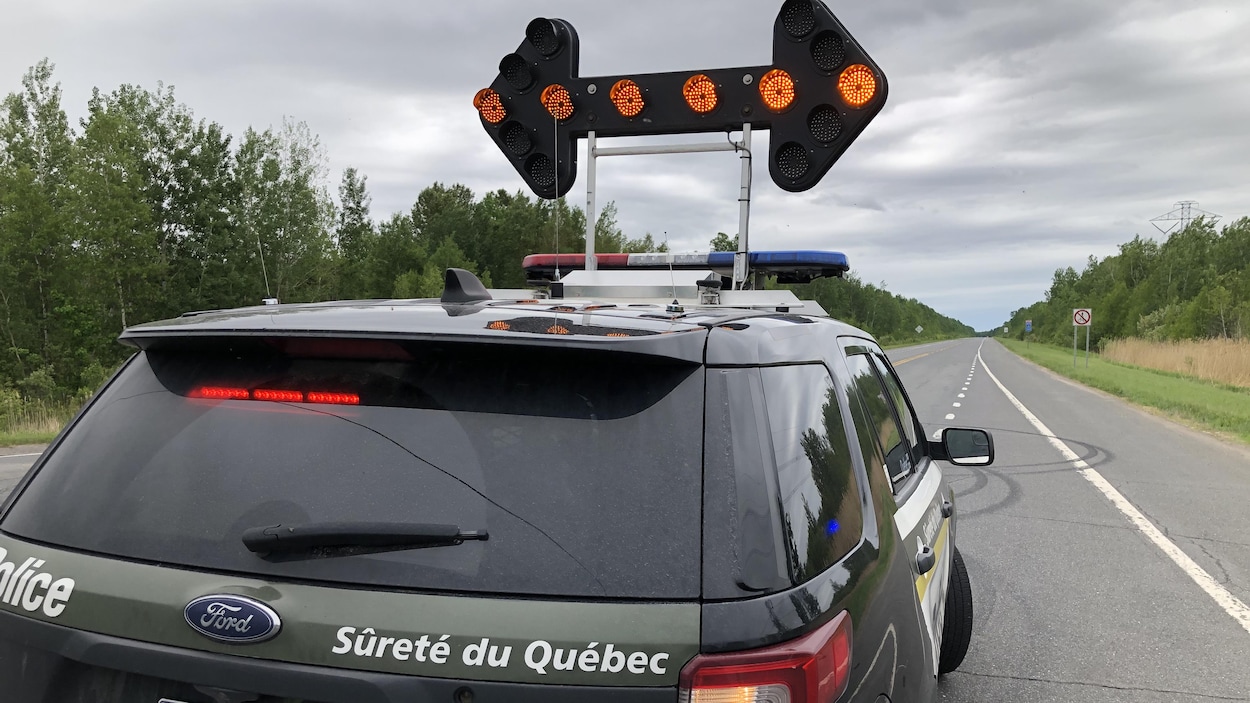 Un véhicule de la Sûreté du Québec.