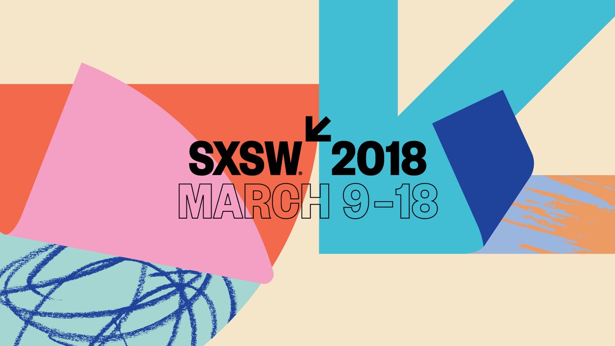 Le logo et les couleurs du festival South by Southwest.