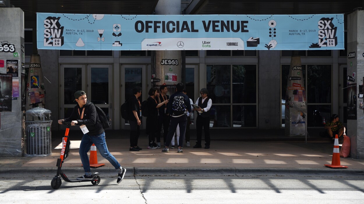 Le centre où se déroule South by Southwest (SXSW) à Austin, Texas.