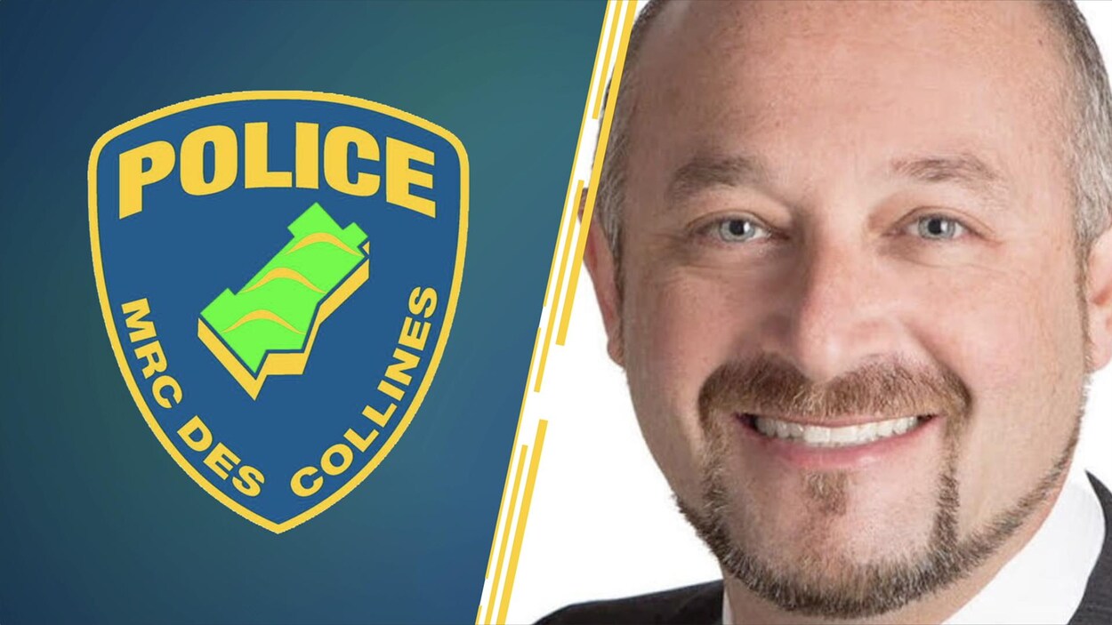 Sylvain Tanguay et un logo du Service de sécurité publique de la MRC des Collines-de-l'Outaouais Sylvain Tanguay et un logo du Service de sécurité publique de la MRC des Collines-de-l'Outaouais