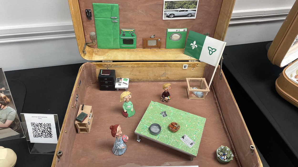 Une exposition dans des valises pour raconter l’histoire des Franco-Ontariennes
