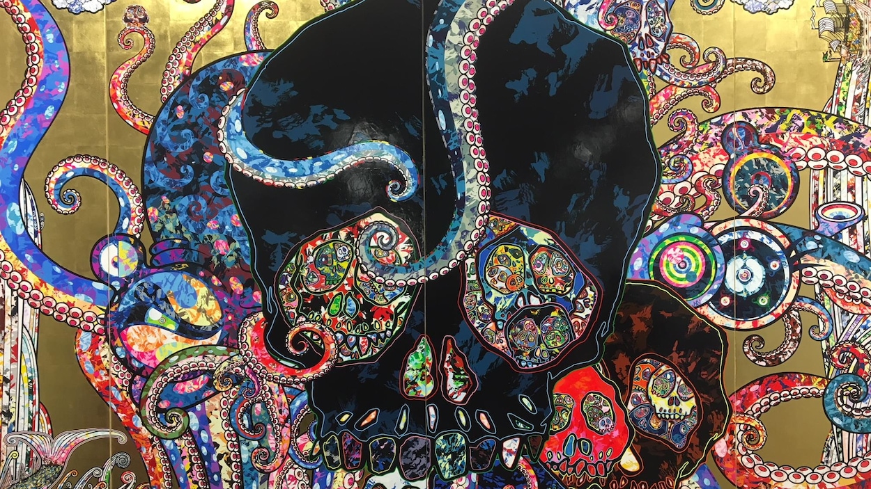 L’oeuvre colorée de Takashi Murakami exposée à Vancouver | ICI.Radio