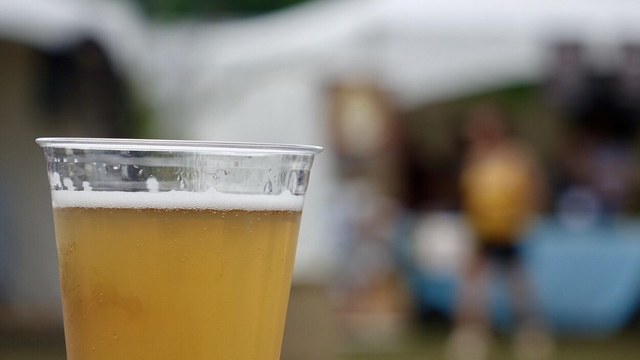 Une bière.