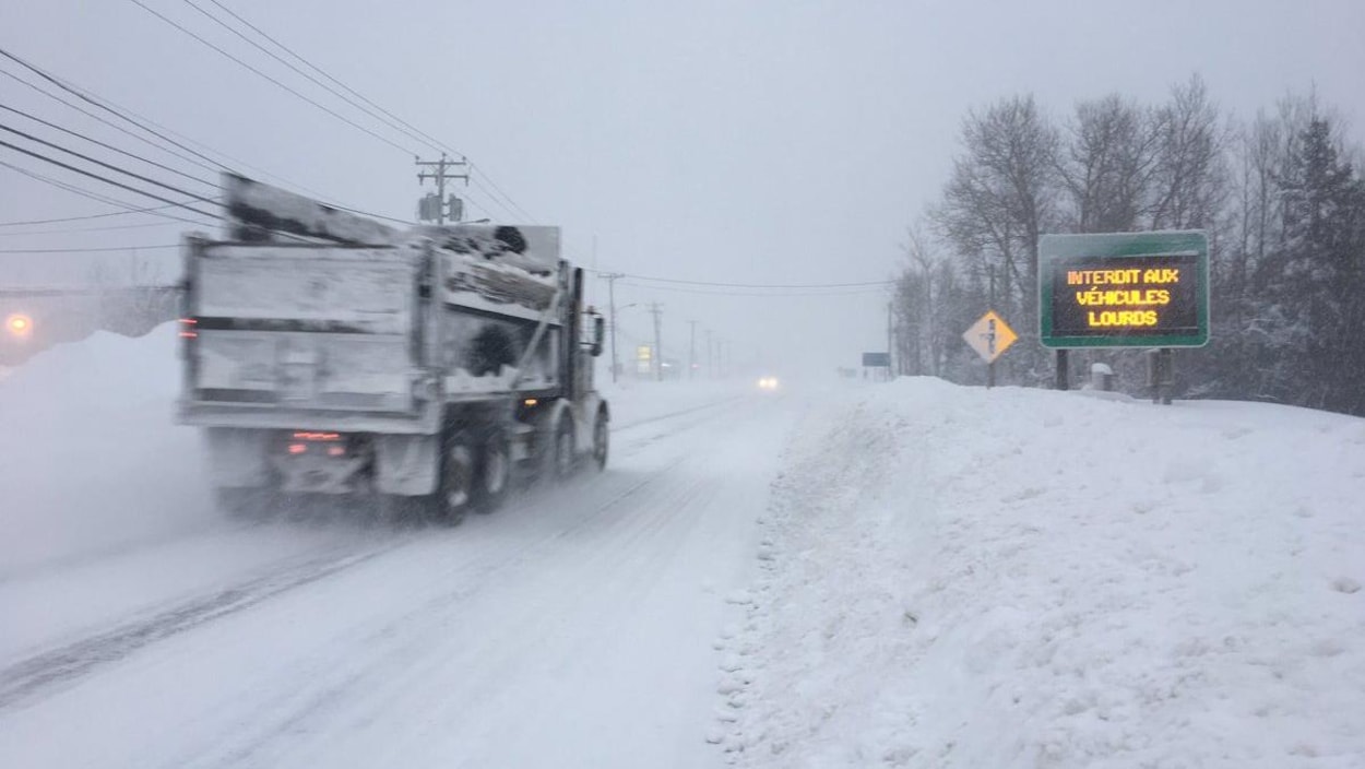 Tempête de neige sur la Côte-Nord