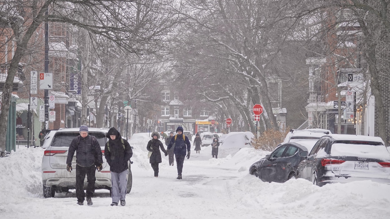 Lendemain de tempête à Montréal