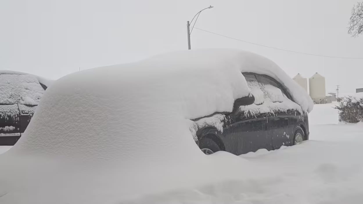 Près de 50 cm de neige dans certains secteurs de la Saskatchewan