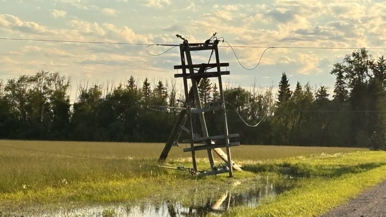 Une tempête prive le village d’Aylsham d’électricité et d’eau courante en Saskatchewan