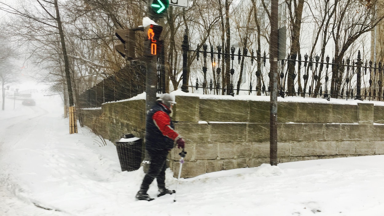 Québec sous la neige. Québec sous la neige.