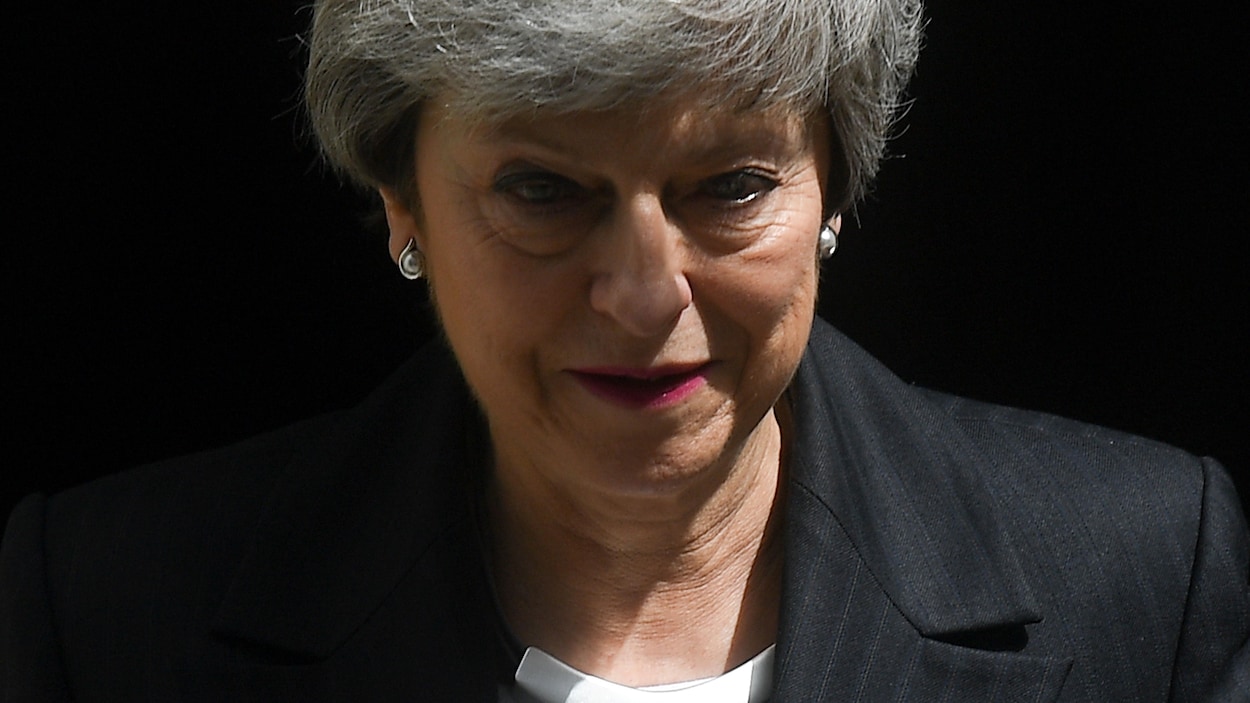 Gros plan de Theresa May
