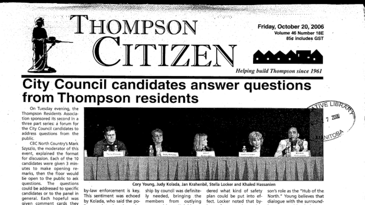 13 000 habitants, 25 candidats et zéro journal local pour l’élection municipale à Thompson