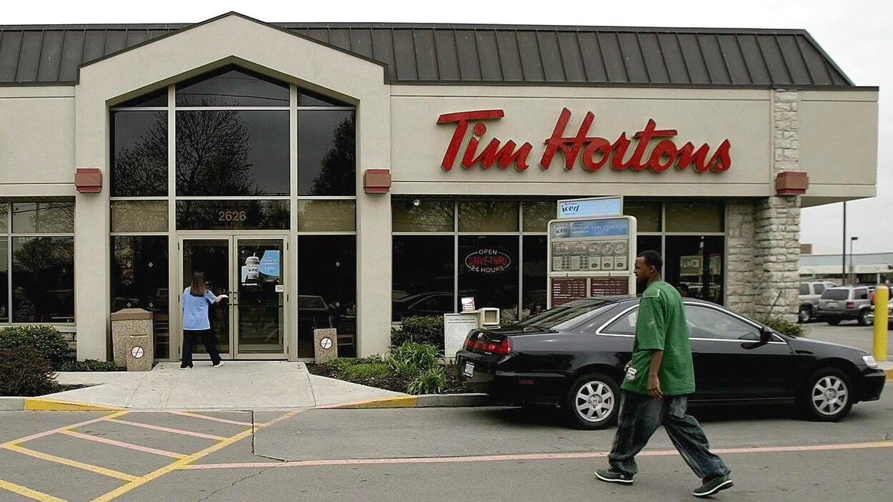 Un restaurant Tim Hortons situé à Columbus, en Ohio, aux États-Unis.