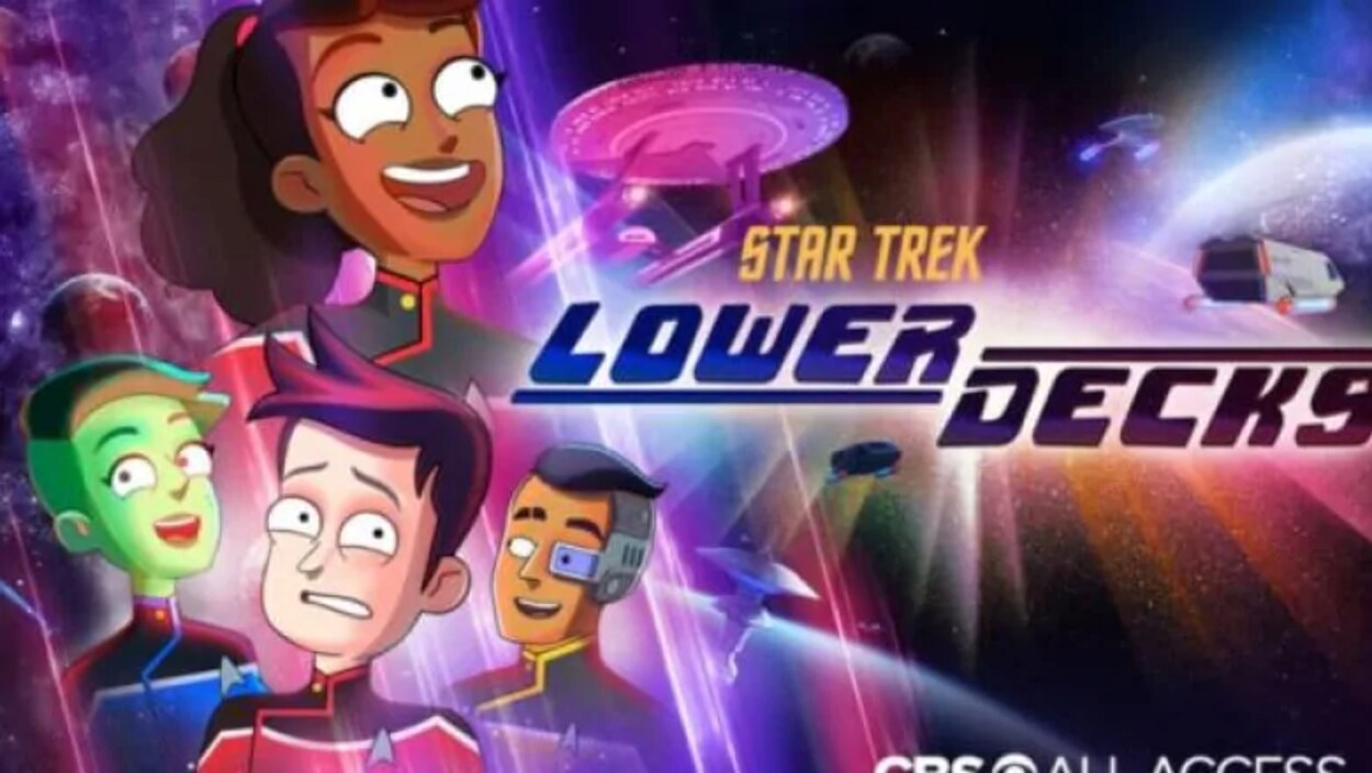 Une affiche de la série animée Star Trek: Lower Decks.