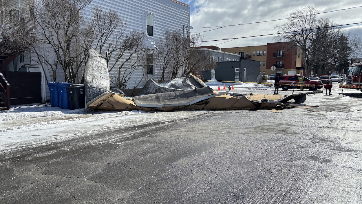 Des dommages causés par le vent à Trois-Rivières