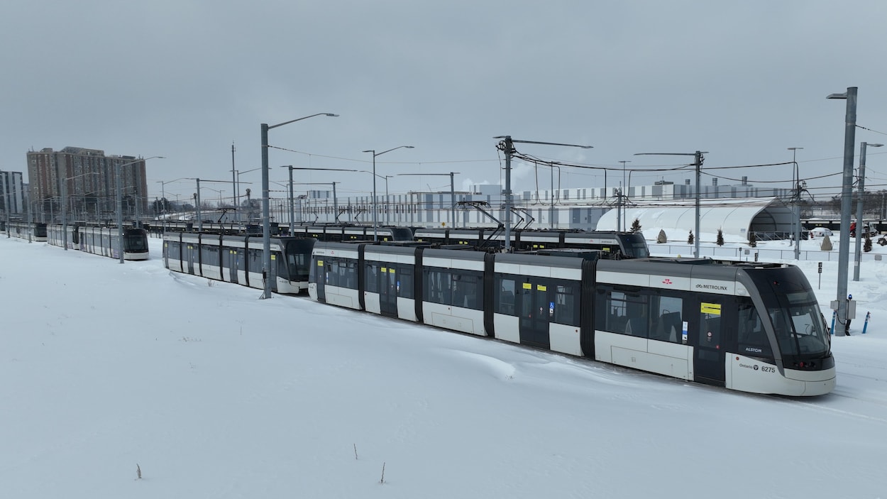 Le train léger d’Eglinton a eu des problèmes avec le frein d’urgence