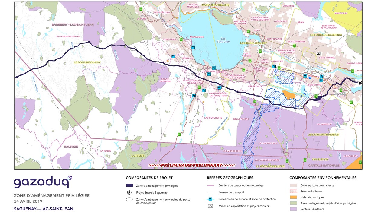 Une carte montrant un tracé.