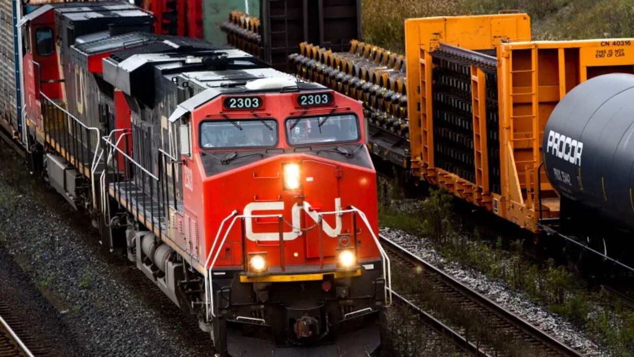 Un train du Canadian National.