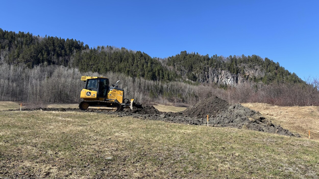 Sainte-Rose-du-Nord : la station d'épuration en construction