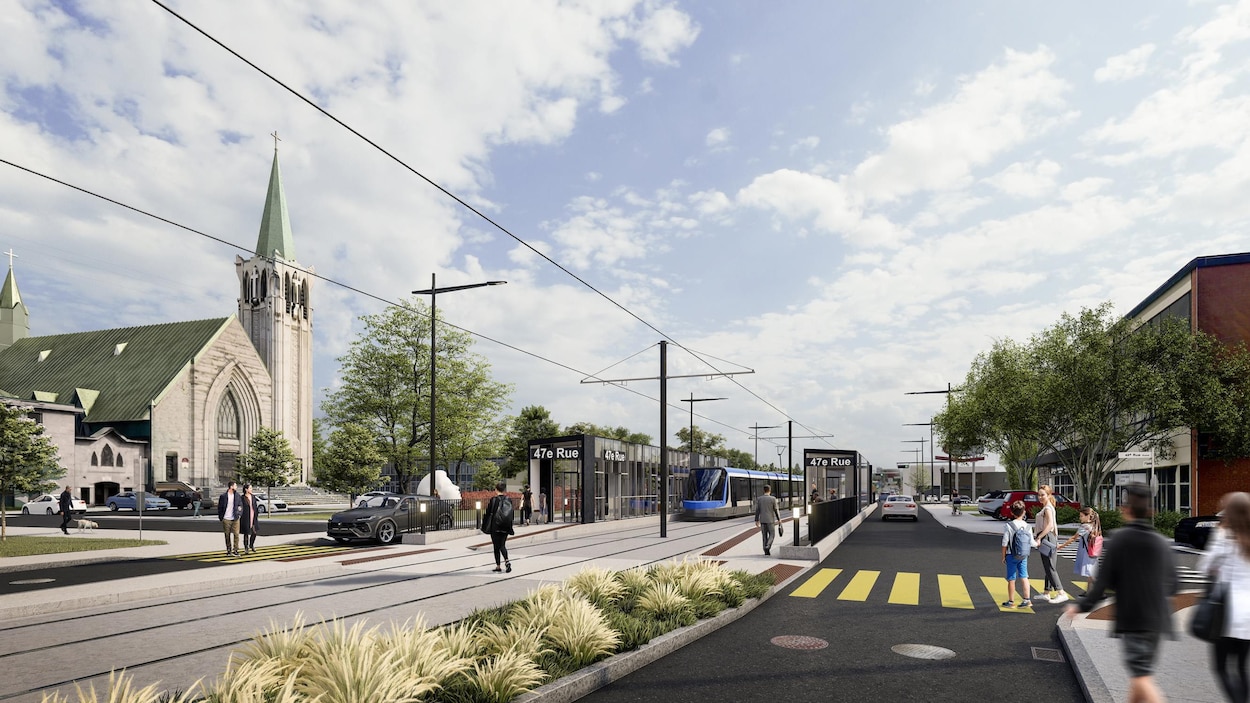 Maquette de la future station de tramway