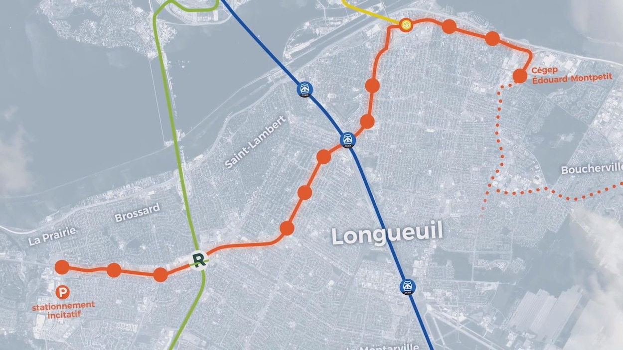 Carte du tracé du nouveau tramway.