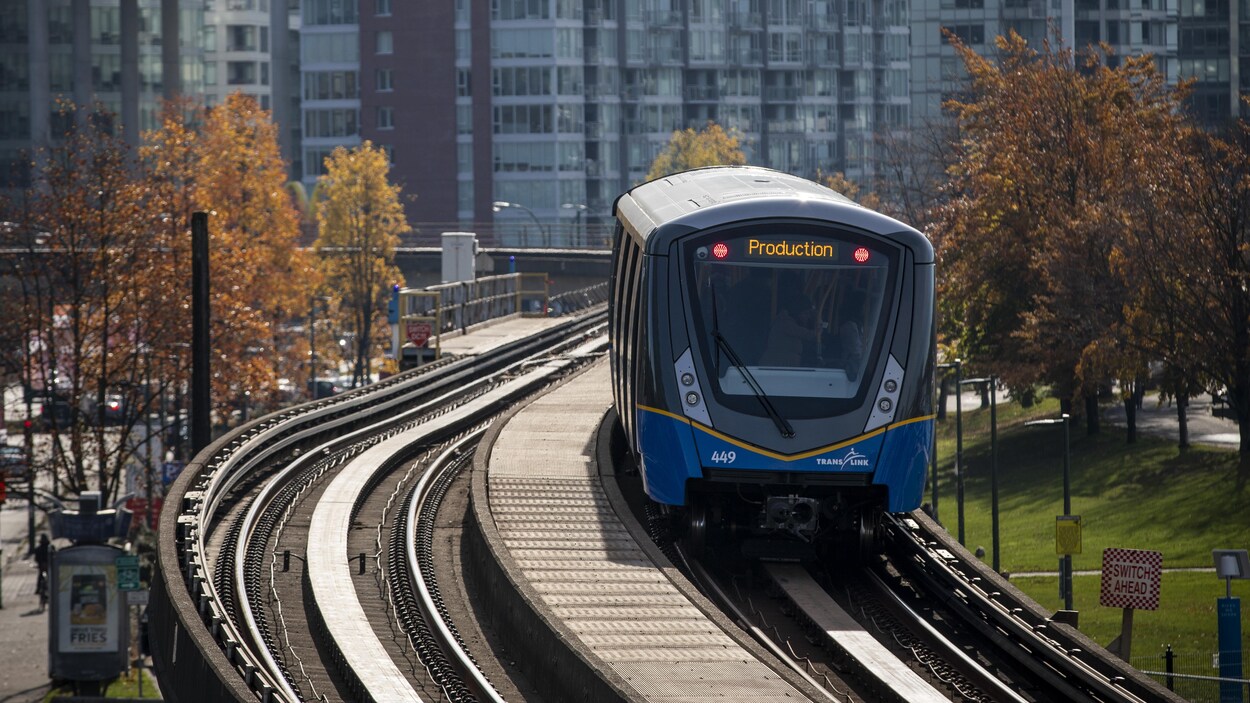 Le SkyTrain à Vancouver.