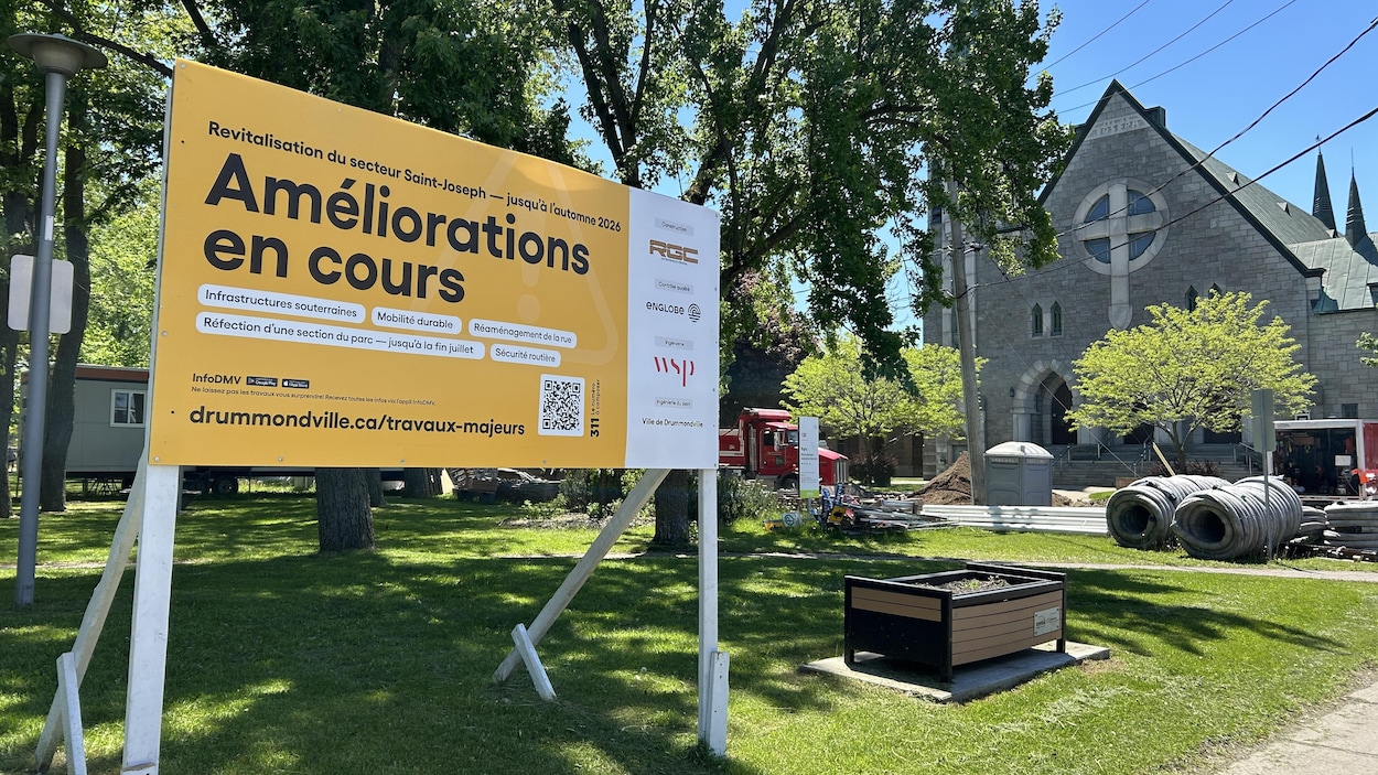 Des commerçants mécontents en raison de travaux à Drummondville