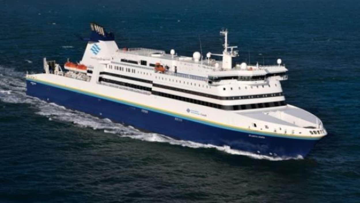 Marine Atlantique dit que les passagers doivent s'attendre à ce que la traversée soit plus longue durant la migration des baleines noires. Marine Atlantique dit que les passagers doivent s'attendre à ce que la traversée soit plus longue durant la migration des baleines noires.