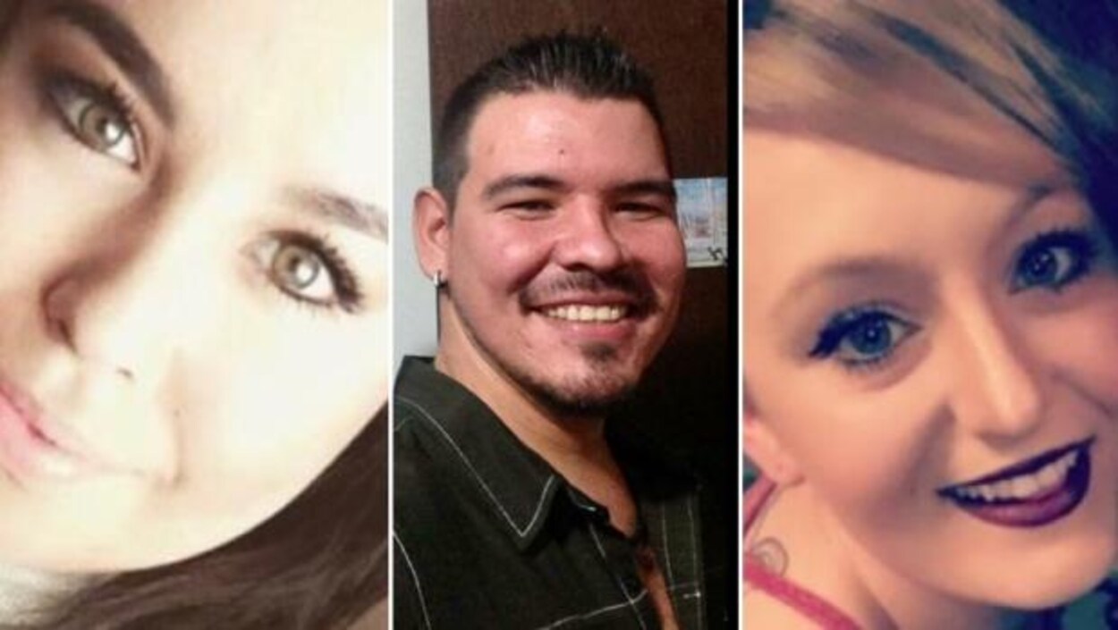 Photo des trois victimes. Photo des trois victimes.