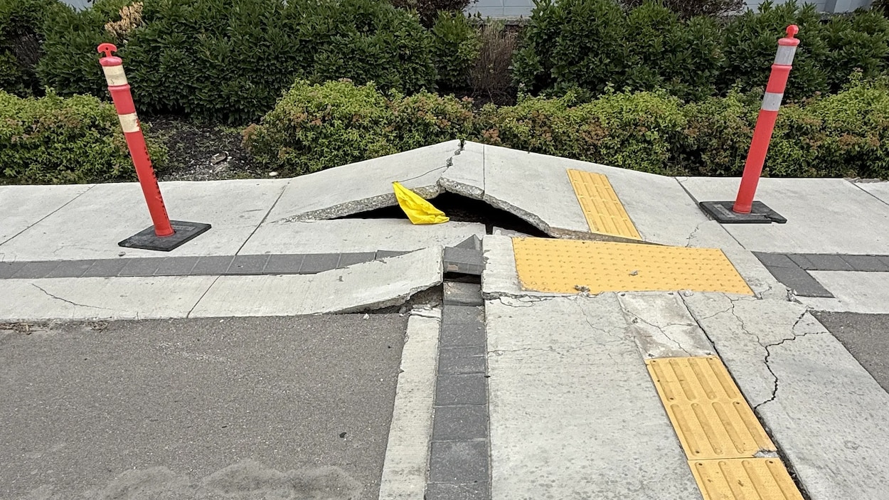 Le béton au Manitoba se déforme sous l’effet de la chaleur