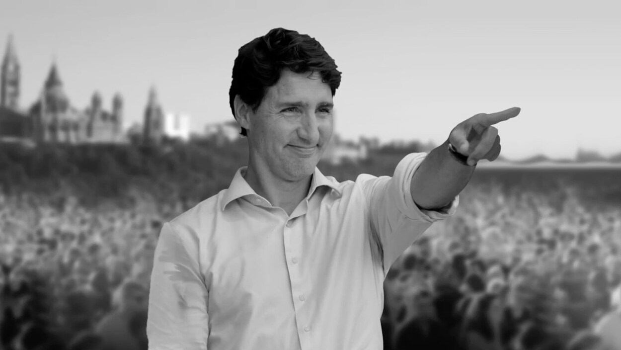 Justin Trudeau dans une publicité du NPD.