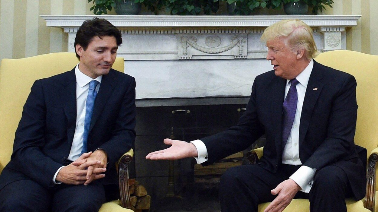 Justin Trudeau et Donald Trump Justin Trudeau et Donald Trump