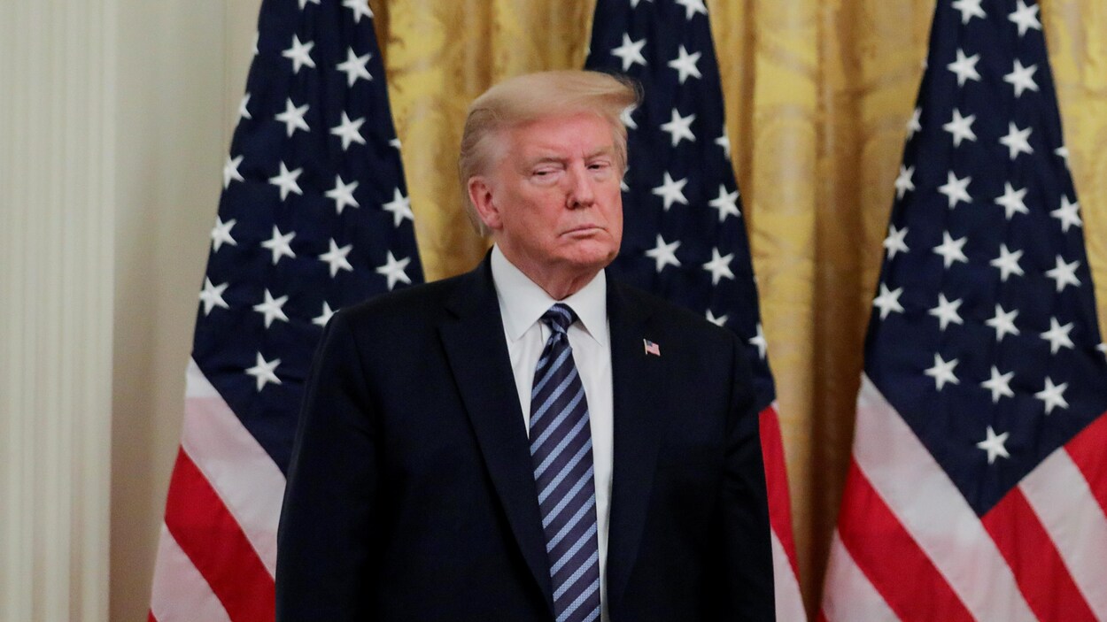 Le président Donald Trump à la Maison-Blanche.