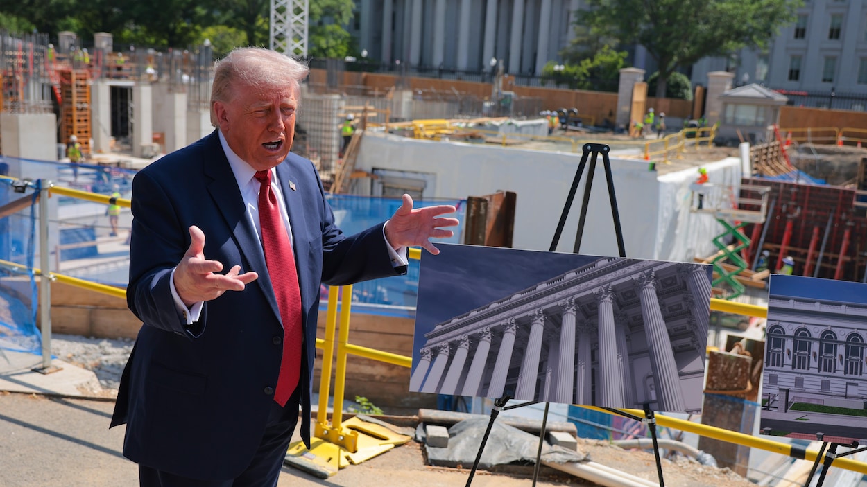 Un « empire de drones » qui protégera Washington surplombera la salle de bal, dit Trump