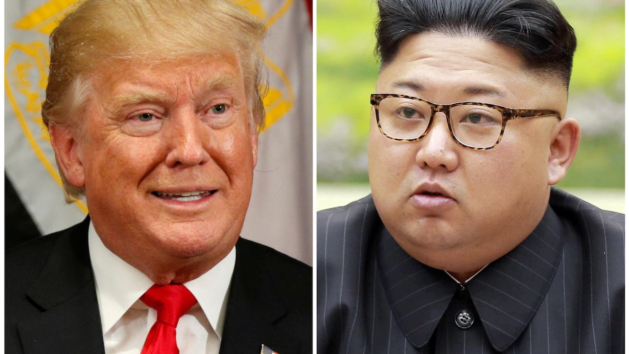 Le président américain Donald Trump et le leader nord-coréen Kim Jong-un Le président américain Donald Trump et le leader nord-coréen Kim Jong-un