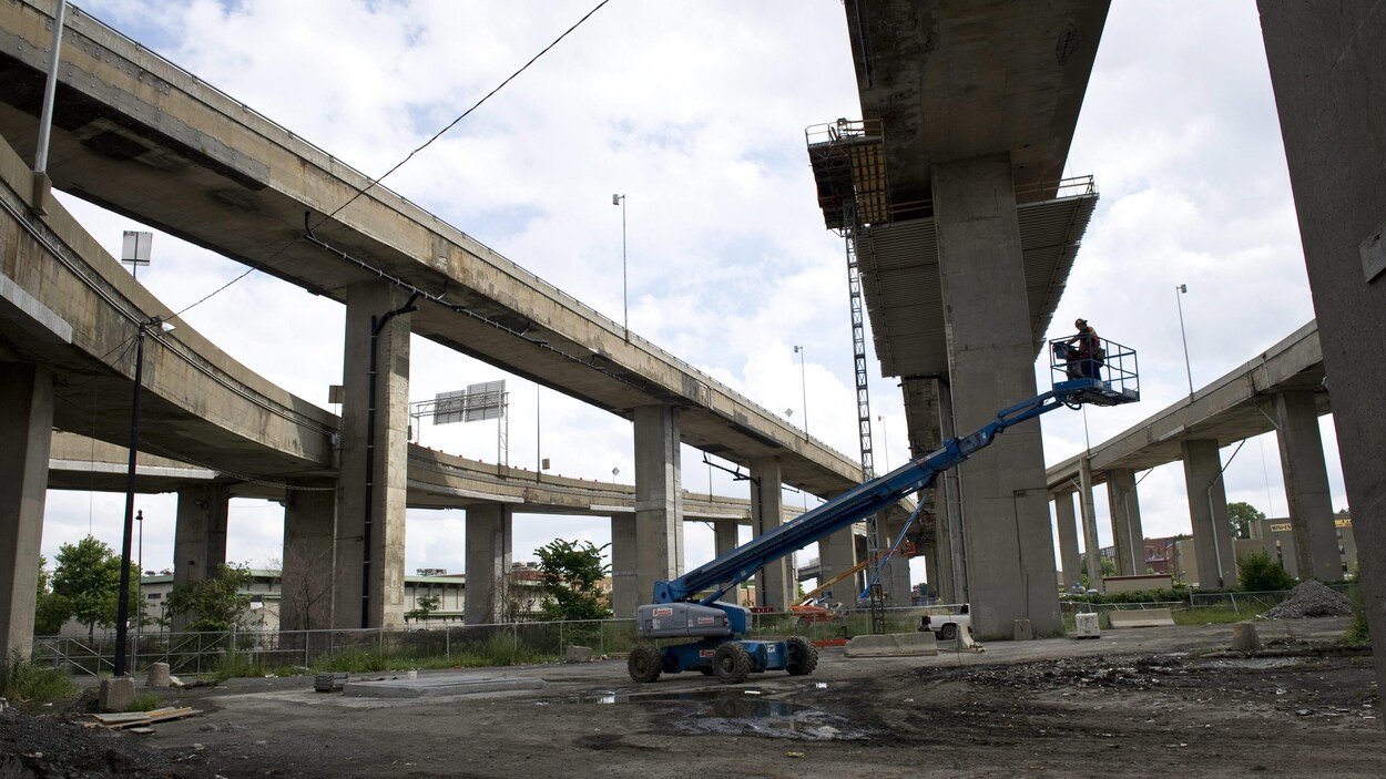 Le chantier de l'échangeur Turcot