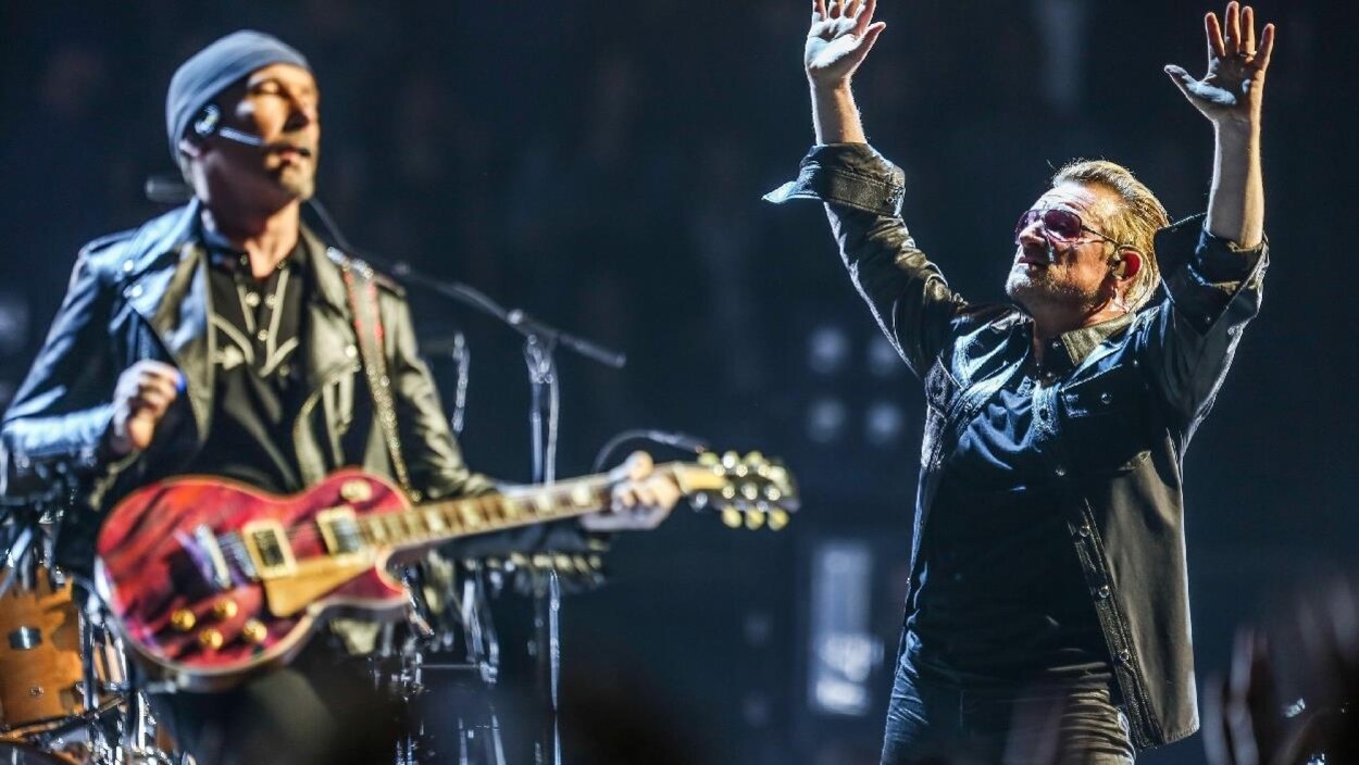 The Edge et Bono du groupe U2 The Edge et Bono du groupe U2