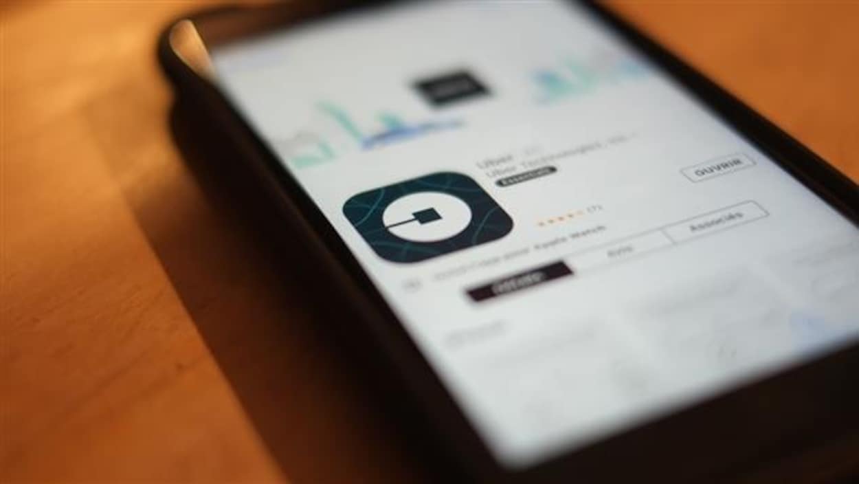 L'application mobile Uber.