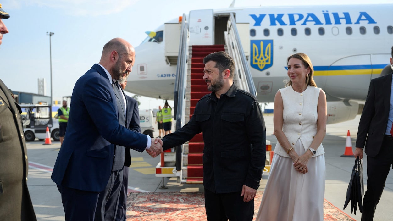 Le président de l’Ukraine en Serbie, pays allié de la Russie