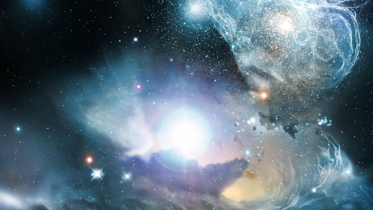 Représentation artistique de l'Univers.