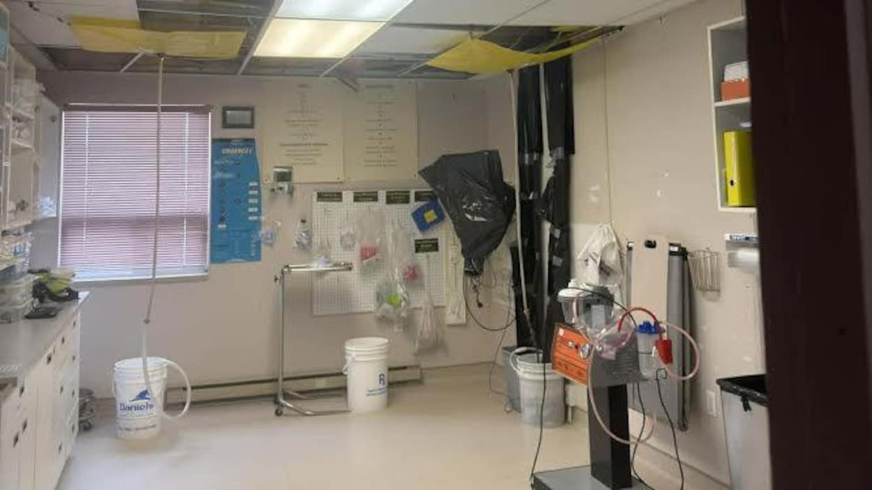 Infiltrations d’eau à l’urgence de Senneterre : le syndicat s’inquiète pour les patients