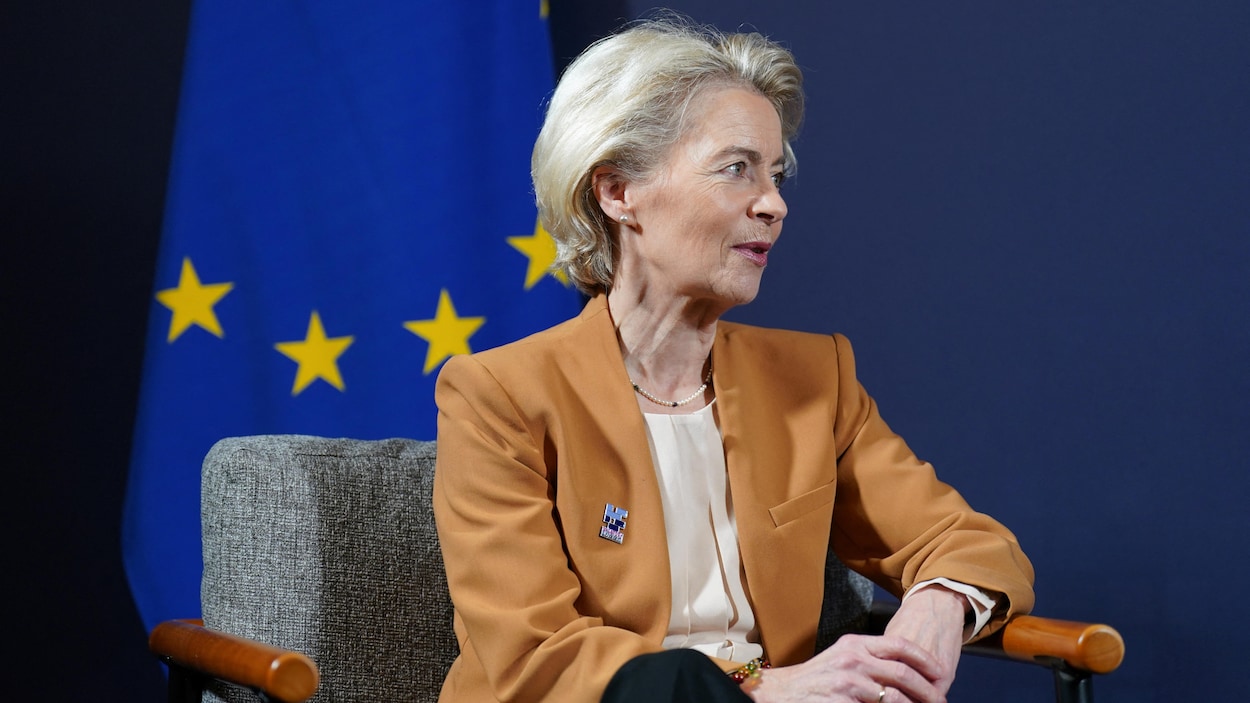 Ursula Von Der Leyen à Kiev Pour Aborder Lélargissement De Lue Guerre En Ukraine Radio Canada