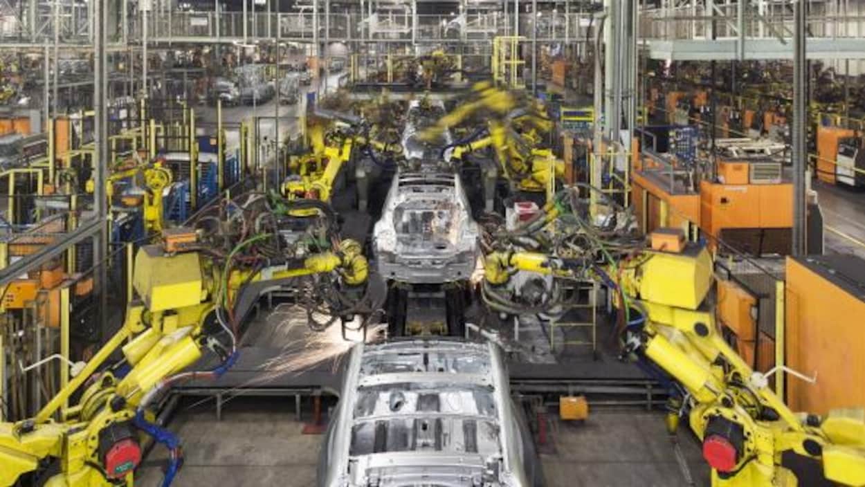 Usine d'assemblage de Nissan à Sunderland, au Royaume-Uni.