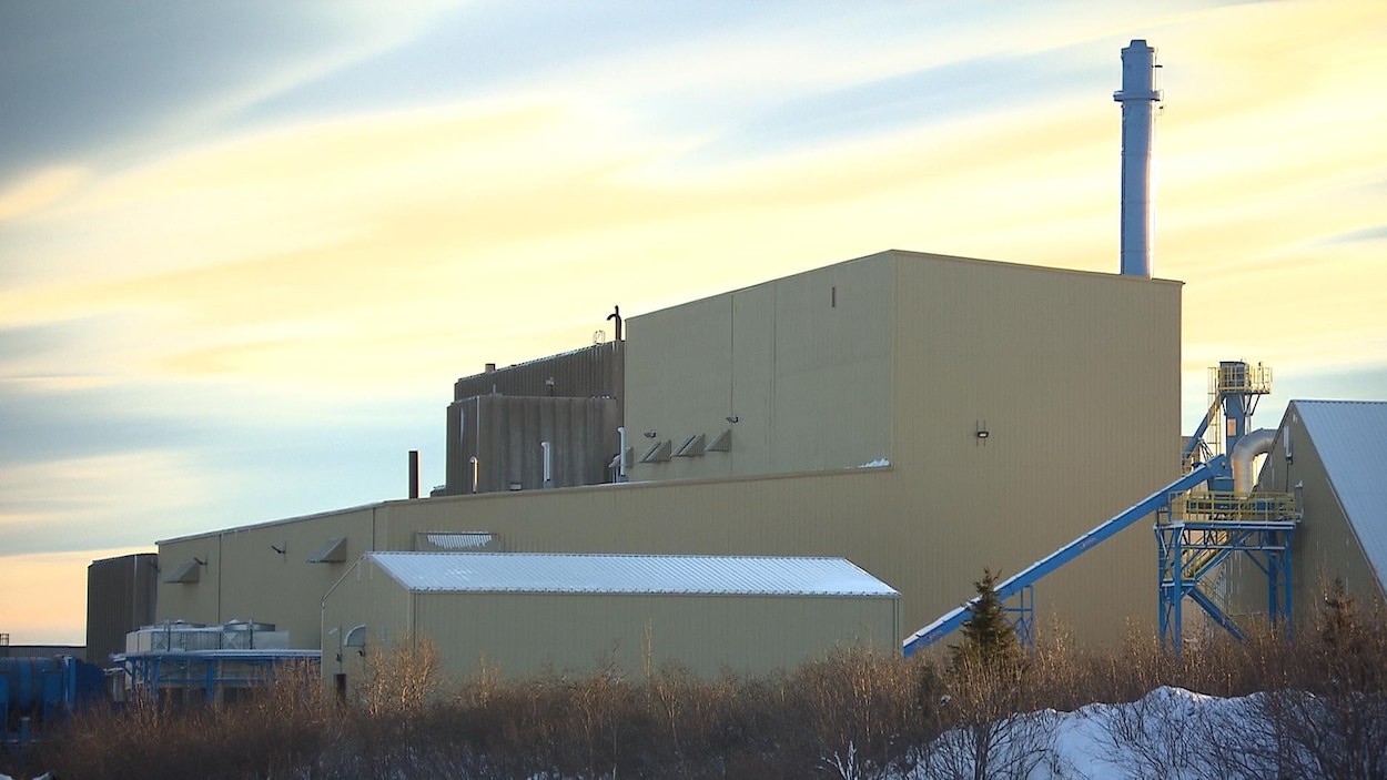 L'usine de bio-carburant de Port-Cartier en hiver