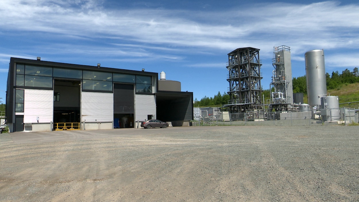 L'usine de biométhanisation de Rivière-du-Loup.