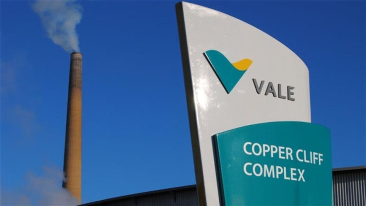 Photo des installations de la minière Vale à Copper Cliff, dans le Grand Sudbury